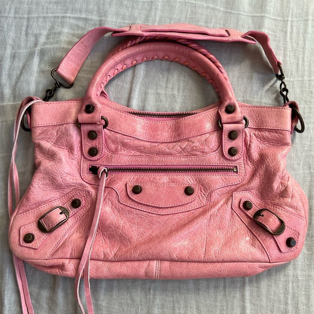 Rare Auth 2005 Balenciaga bubblegum first bag